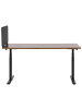 Beliani Schreibtischtrennwand WALLY in Grau - (W) 80 x (H) 40 x (L) 2 cm