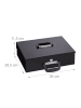 relaxdays Geldkassette in Schwarz