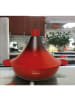 Cheffinger Aluguss Tajine Tagine Ø28cm Induktion Silikongriffe Gartopf in Rot