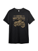 PAULGOS Herren T-Shirt, No Bike No Life in Schwarz