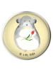 Mr. & Mrs. Panda Stöpsel Waschbecken Chinchilla Blume ohne Spruch in Gelb Pastell