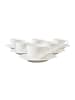 Villeroy & Boch 6er Set Cappuccinotassen mit Untertassen White Pearl in 310 ml in weiß
