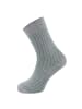 ewers Socken GOTS Rippe in grau  meliert