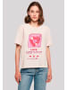 F4NT4STIC Ladies Everyday Tee Love Oldies Playlist  Valentinstag in pink