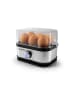 Gourmet Maxx Eierkocher für 6 Eier 400W Edelstahl  Silberfarben