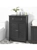 SoBuy Badezimmerschrank in Mattes Dunkelgrau - (W) 35 x (H) 87 x (L) 60 cm