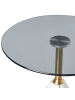 Beliani Beistelltisch WABBY in Weiß/Schwarz/Gold - (W) 40 x (H) 56 x (L) 40 cm