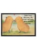 Mr. & Mrs. Panda fußmatte Capybara Liebe Design mit Spruch in Weiß
