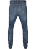 Urban Classics Slim Fit in blue heavy destroyed washed