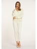 faina Damen Strickpullover in Wollweiss