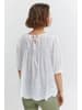 Fransa Bluse kurzarm FRANGI Loose fit in Blanc de Blanc