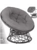 tectake Rattansessel Gargano 92 x 80 x 80,5 cm, grau