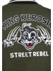 King Kerosin King Kerosin College Sweatjacke Street Rebel in olivgrün