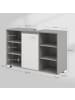 VASAGLE Waschbeckenunterschrank Custos-old in Grau-Weiß - (B)90 x (H)30 x (T)60 cm