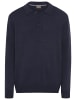 Man's World Polokragenpullover in dunkelblau meliert
