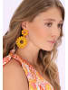 IZIA Women Earrings in Orange