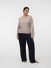 Vero Moda Strickpullover in Silver Mink