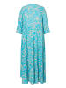 More & More Maxikleid in big flower print soft turquoise
