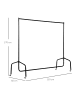 HOMCOM Garderobenständer-L150 x B60 x H170 cm-Schwarz
