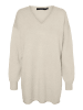 Vero Moda Long-Pullover 'VMGOLD' Weiß