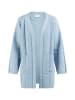 usha WHITE LABEL Offener Strick Cardigan in Eisblau