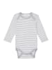 Sense Organics Bio Baby Langarm Body "Yvon" in Grau-Weiß