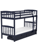 Beliani Kinderbett REVIN in Blau - (W) 87 x (H) 147 x (L) 208 cm