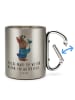 Mr. & Mrs. Panda Kaffeetasse Fische Astrologie mit Spruch in Silber