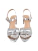 Ital-Design High-Heel Sandalette in Silber