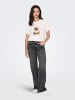 ONLY Jeans mit weitem Bein in Dark Grey Denim