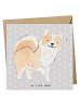Mr. & Mrs. Panda Deluxe Karte Islandhund Lebensretter ohne Spruch in Grau Pastell