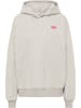 myMO ATHLSR Damen Kapuzensweatshirt in Hellgrau Melange