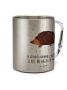 Mr. & Mrs. Panda Tasse Igel Herzen mit Spruch in Silber