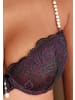 LASCANA Push-up-BH in schwarz-aubergine