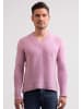 CASH-MERE.CH Recycelter V-Ausschnitt Pullover in Rosa