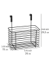 Wenko Einhängekorb Groß Schwarz in Korb : Schwarz, Polsterung