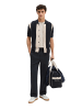 Marc O'Polo MOP Club '67  Knitted Shirt, Striped in Dark Navy