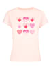F4NT4STIC Box Tee Internationaler Frauentag: Herzen in Flammen in pink