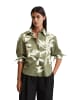 Marc O'Polo Print-Bluse relaxed cropped in Medium Green