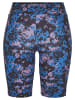 Urban Classics Urban Classics Damen Ladies High Waist Camo Tech Cycle Shorts in digital duskviolet camo