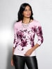 WITT WEIDEN Pullover in weiß-hellrosé-bedruckt