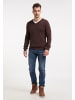RAIDO Herren Strickpullover in Espresso