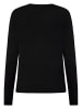 Zero  Feinstrickpullover mit Stehkragen in Black Beauty
