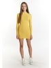 myMo Damen Strickkleid Mini in Hellgelb