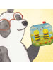 Mr. & Mrs. Panda Glas-Untersetzer Biene Verliebt Design ohne Spruch in Weiß