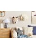 Beliani Wandobjekt BAMBI in Beige/Weiß/Braun - (W) 23 x (H) 30 x (L) 10 cm Vertikal