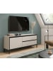 Inn.Furn Lowboard Sand / Kaschmir mit schwarz, Flat-TV Unterschrank 150 cm, Komforthöhe