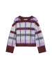 Marc O'Polo DENIM Jacquard-Pullover oversize in Dark Purple