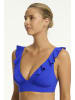 Sea Level Essentials Frill Bra Top in COBALT
