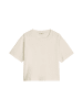 Marc O'Polo DENIM T-Shirt mit Broderie Anglaise in Silky White